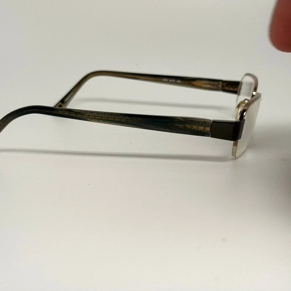 Liz Claiborne L337 0JTT Gold Green Semi Rimless Eyeglass Frames 50-18-130